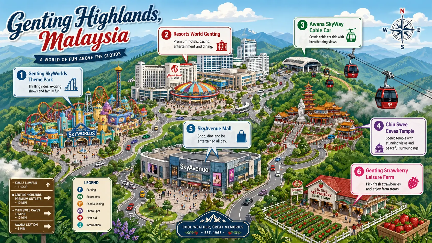 Genting Highlands tourist map