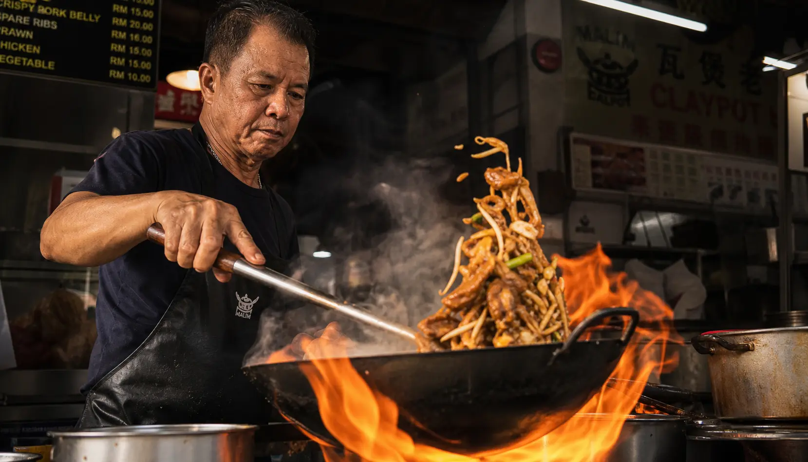 Pin card for Penang's food and heritage highlights
