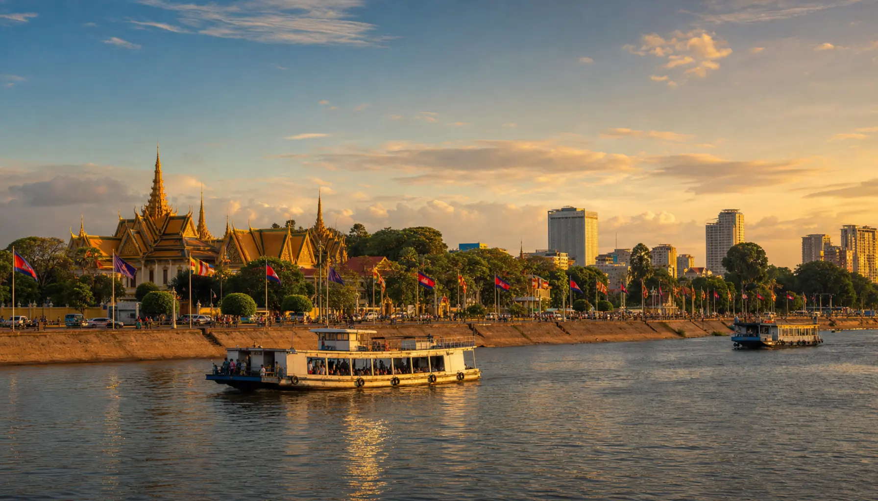 Phnom Penh riverside