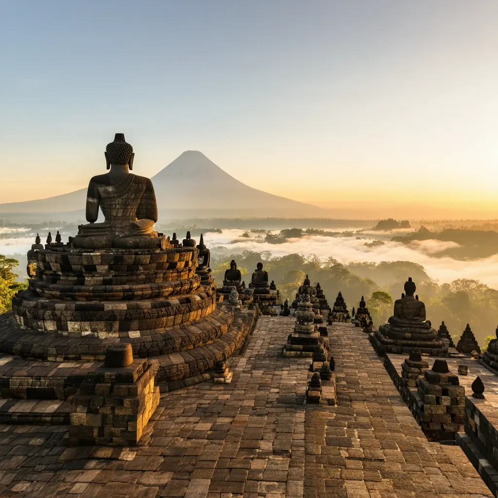 Borobudur at sunrise