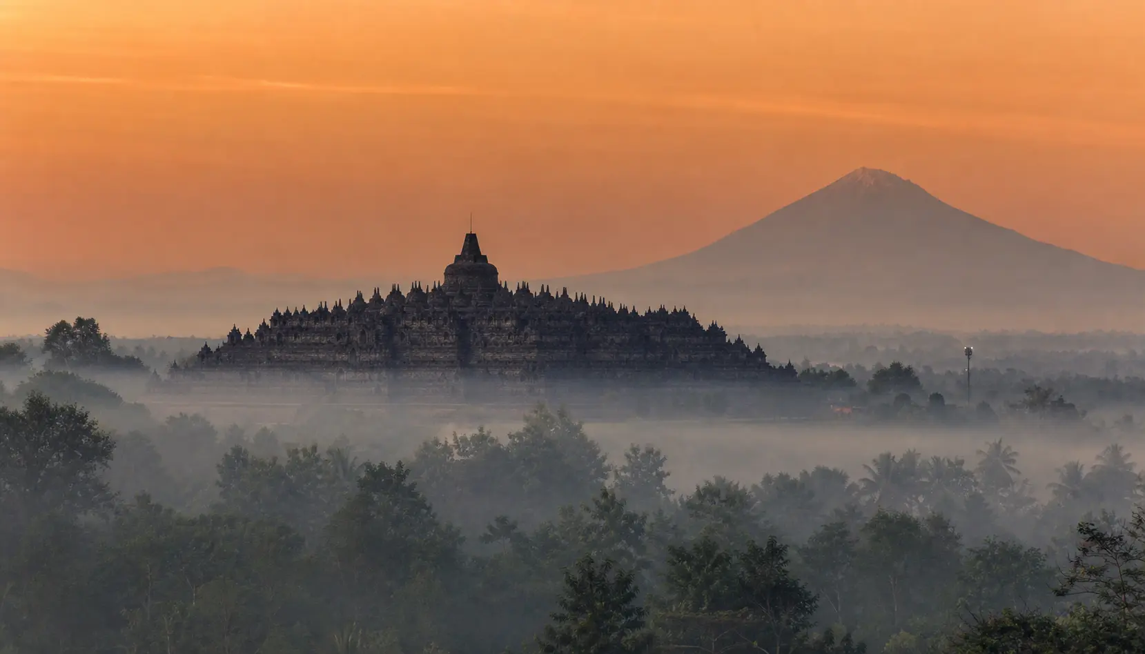 Borobudur at first light