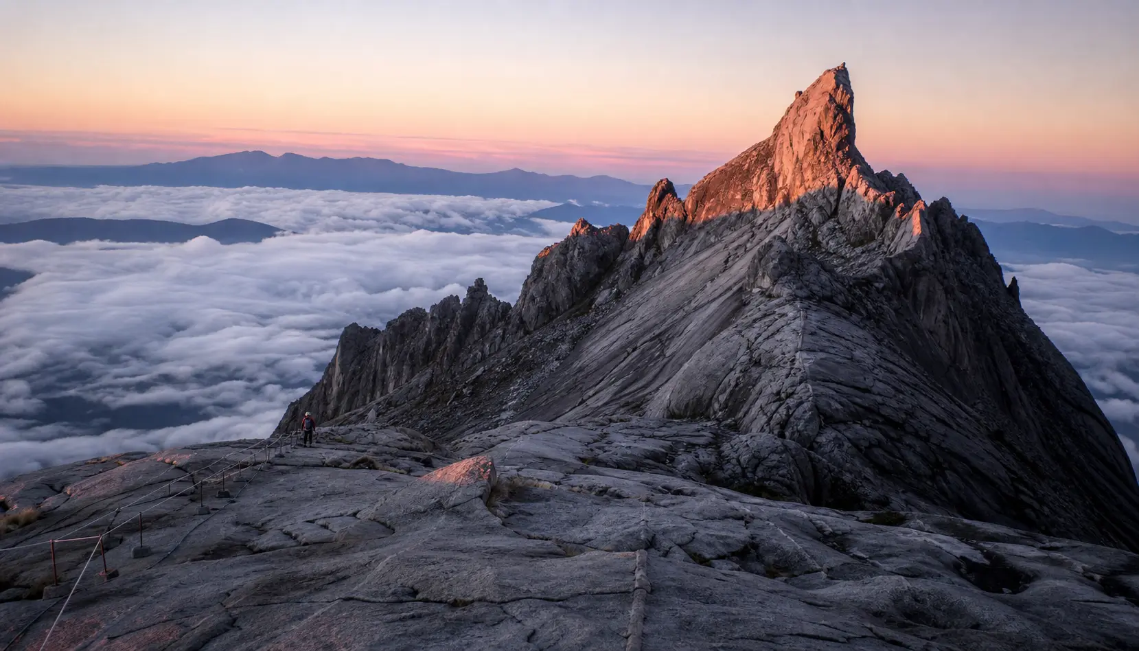 Sabah — Mount Kinabalu at dawn