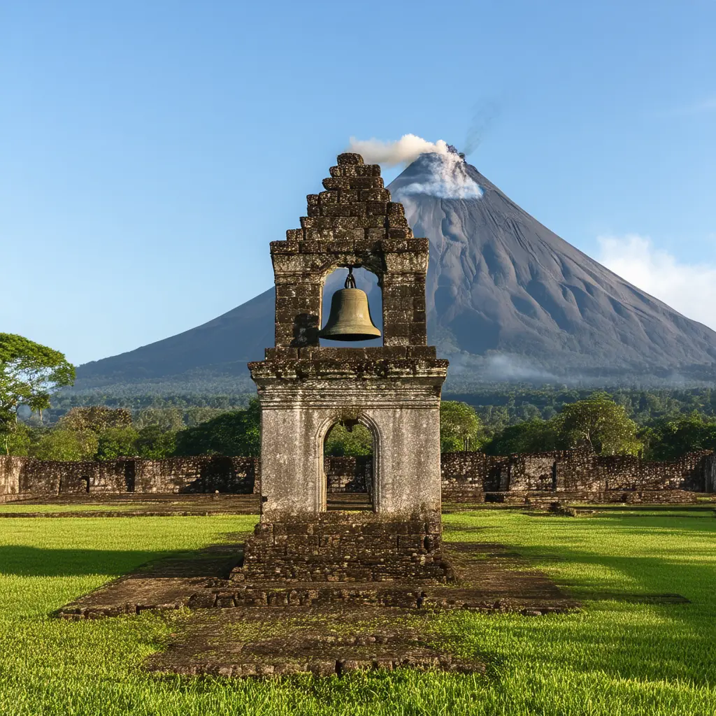 Bicol &mdash; Cagsawa Ruins with Mayon Volcano