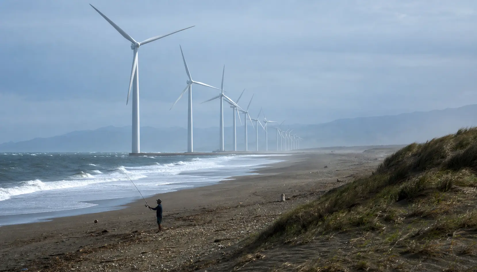 Wind-blown north