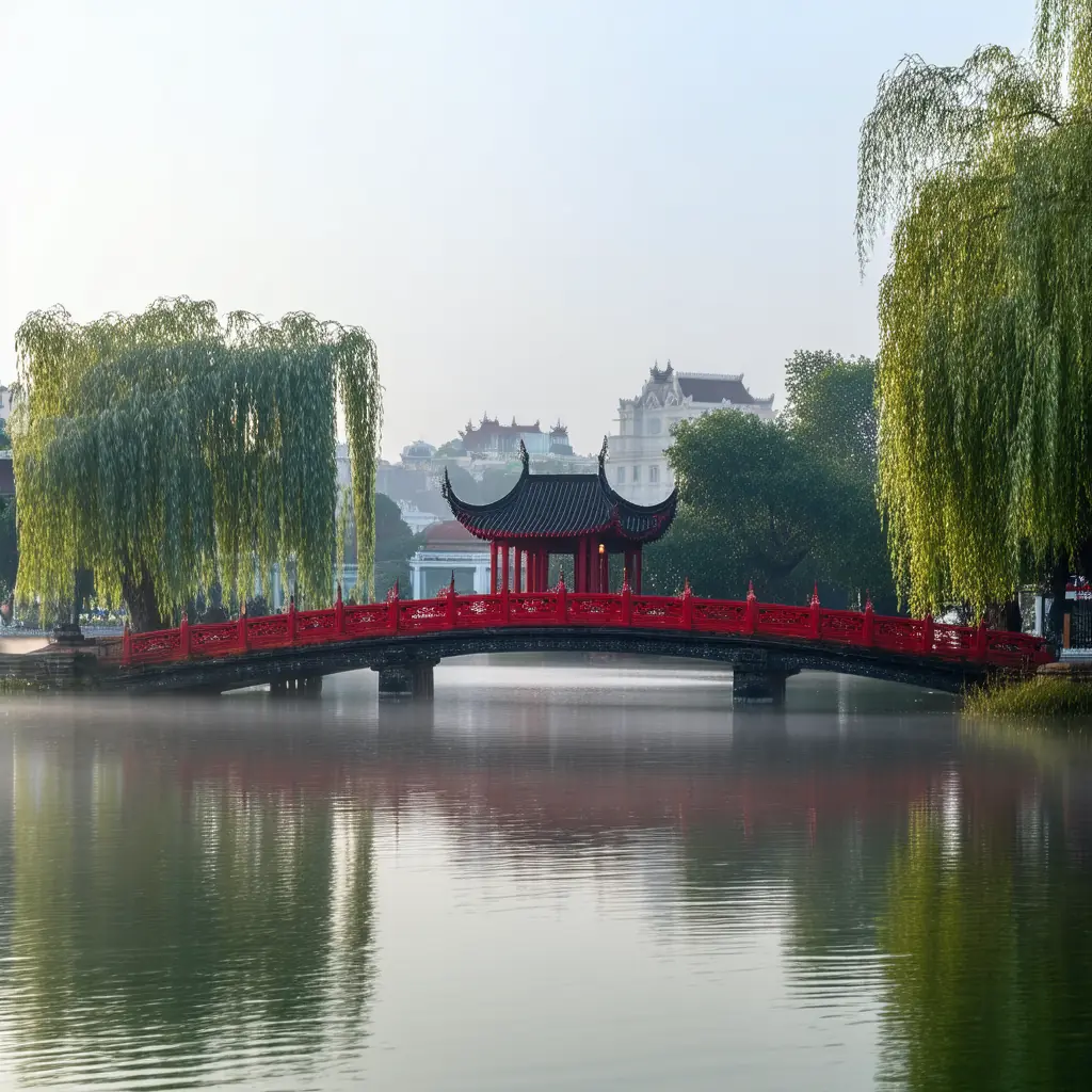 Hanoi &mdash; Hoan Kiem Lake at dawn
